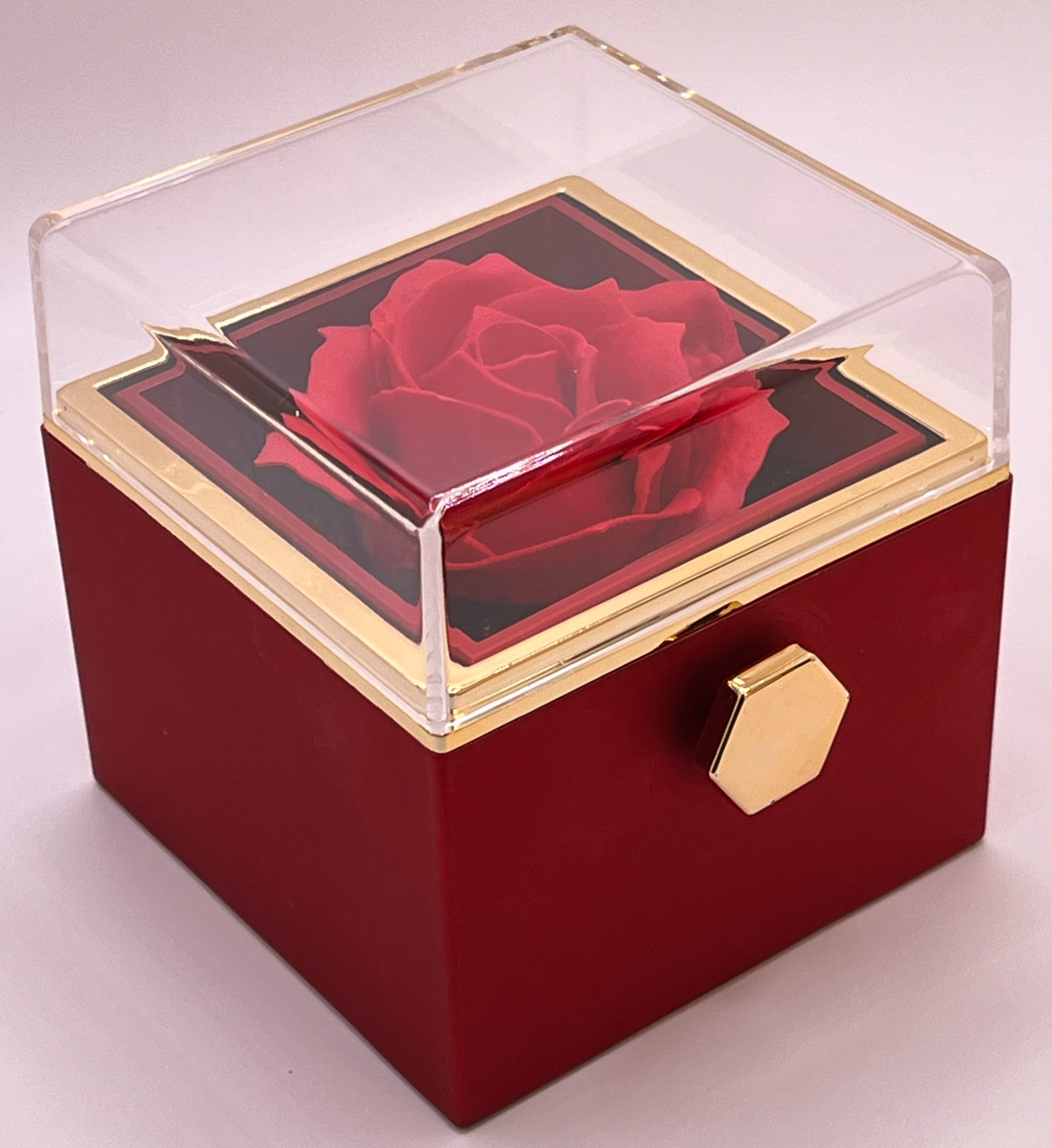 Red Eternal Rose Box, Front Side