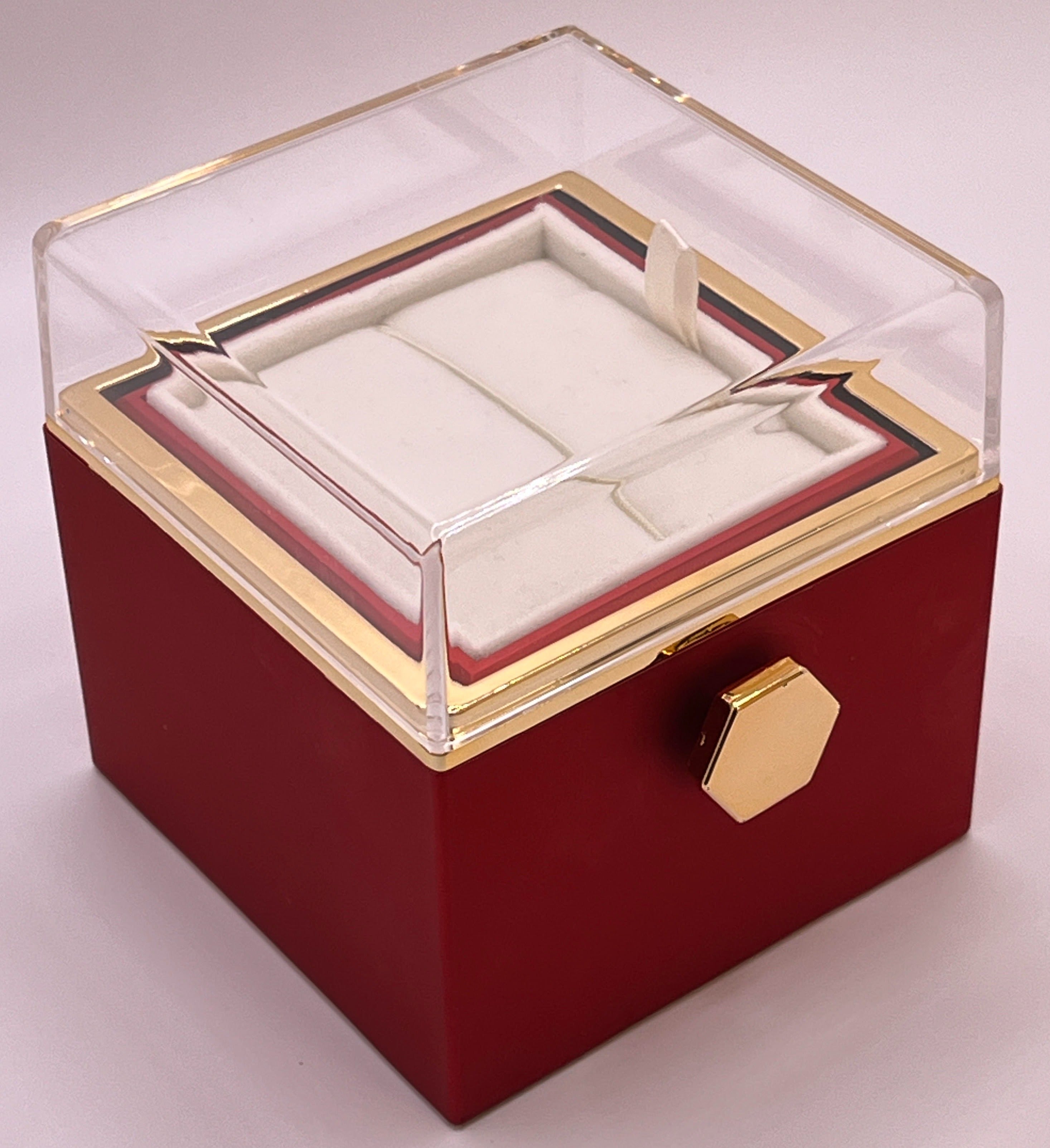 Red Eternal Rose Box, Rotated Inside